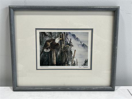 SUE COLEMAN “POWER OF THE EAGLE” FRAMED PRINT (15”x12”)