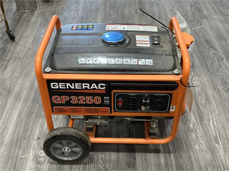 GENERAC GP 3250 GENERATOR - NEVER USED