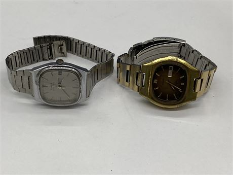 VINTAGE SEIKO & TIMEX AUTOMATIC WATCHES - WORKING