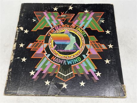 HAWKWIND - IN SEARCH OF SPACE - (VG) SLIGHTLY SCRATCHED VINYL