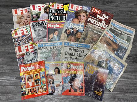 LOT OF HISTORIC LIFE MAGAZINES & PAPERS