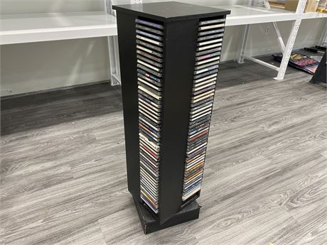 CD STAND W/ ~200 CD’S