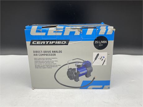 CERTIFIED DIRECT DRIVE ANALOG AIR COMPRESSOR