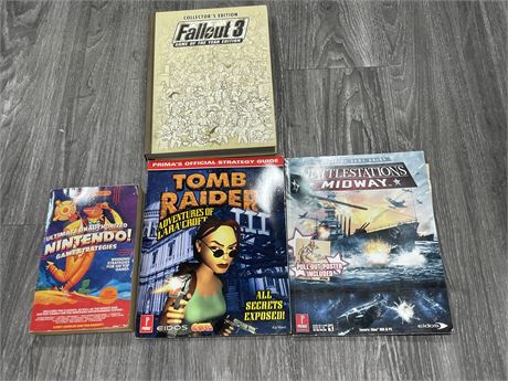 LOT OF 4 VIDEO GAME STRATEGY GUIDES