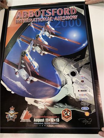 1 ABBY AIRSHOW POSTER 2000 30TH ANNIVERSARY (poster is rolled up, 27”x19”)