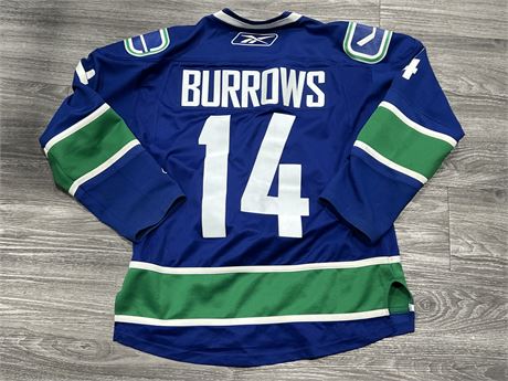 ALEX BURROWS VANCOUVER CANUCKS 2011 STANLEY CUP FINALS JERSEY SIZE S