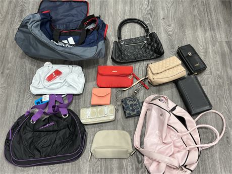 LOT OF MISC PURSES / BAGS