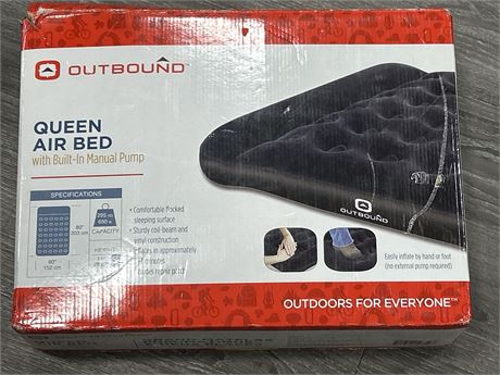 OUTBOUND QUEEN AIRBED - OPEN BOX