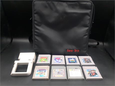COLLECTION OF GAMEBOY GAMES AND CASE