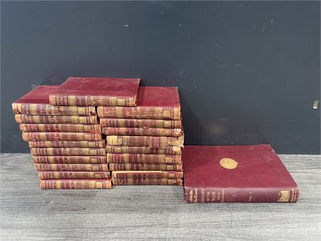 LOT OF VINTAGE HARD COVER BOOKS - SOME SPINES IN ROUGH CONDITION