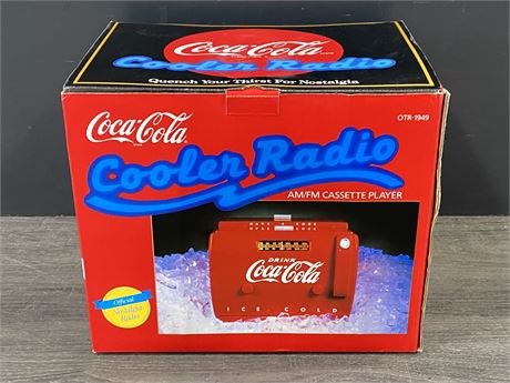 NIB COKE RADIO COOLER - 1980’S