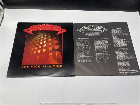 KROKUS - ONE VICE AT A TIME W/ ORIGINAL INNER SLEEVE - VG+