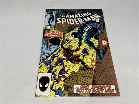 THE AMAZING SPIDER-MAN #265 - 1ST APP. OF SILVER SABLE