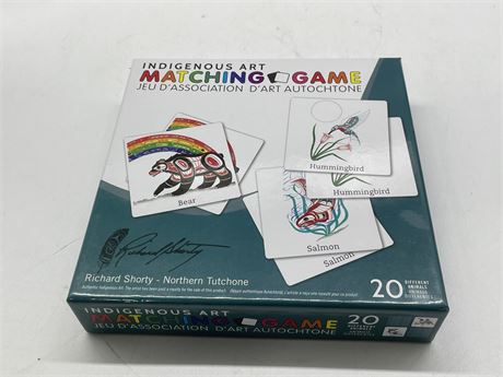 SEALED INDIGENOUS ART MATCHING CARD GAME - RICHARD SHORTY