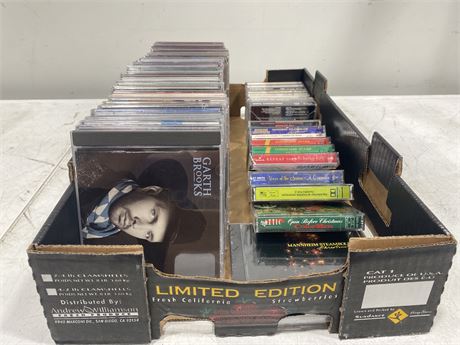 FLAT OF CHRISTMAS CD’S AND CASSETTES