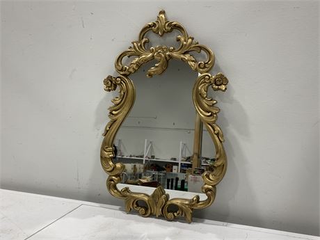 15”x23” GILT OVER WOOD MIRROR MADE IN CANADA
