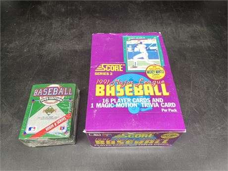 SCORE SERIES 2 - 91’ MLB BOX W/ 36 PACKS - SEALED 90’ MLB SET