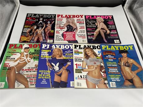 (7) 1999 PLAYBOY MAGS
