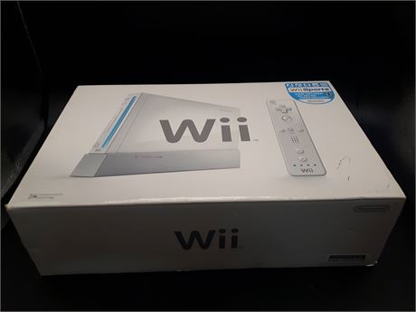 WII CONSOLE - COMPLETE IN BOX (WITH WII SPORTS)