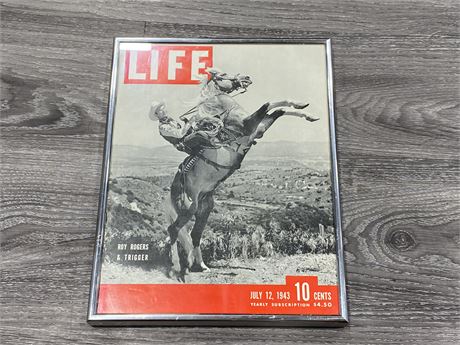 FRAMED 1943 LIFE MAGAZINE (11”X14.5”)