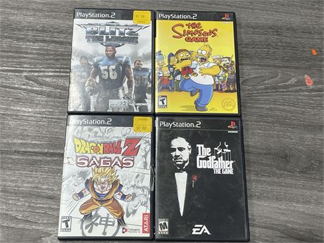 4 PS2 GAMES