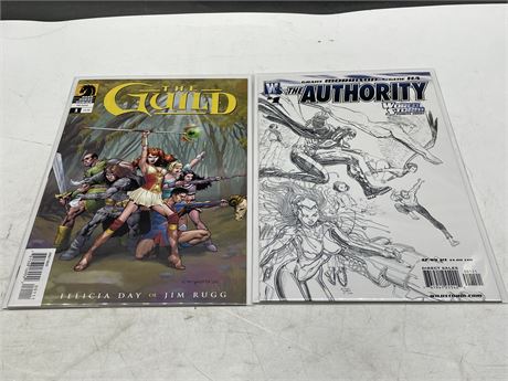 THE GUILD & THE AUTHORITY SKETCH ART EDITION COMICS