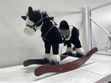 ROCKING HORSE W/ ELECTRONIC SOUNDS AND MOVEMENTS (HEAD - TAIL) 32”x21”