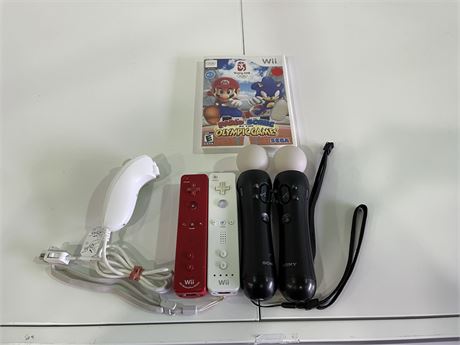 WII CONTROLLERS/NUNCHUK/GAME/PLAYSTATION MOTION WANDS