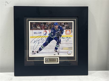 SIGNED RYAN KESLER LIMITED EDITION PICTURE - 16”x16”