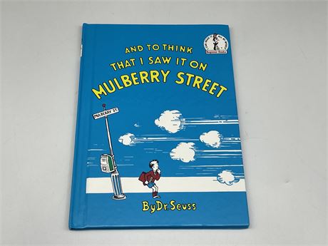 DR.SEUSS “AND TO THINK THAT I SAW IT ON MULBERRY STREET” BANNED BOOK