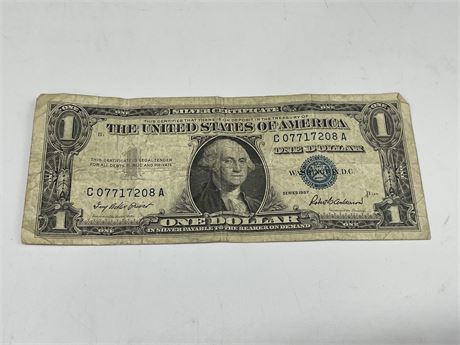 1957 UNITED STATES SILVER CERTIFICATE