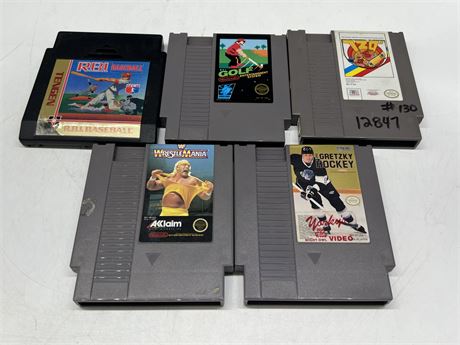 5 NES GAMES