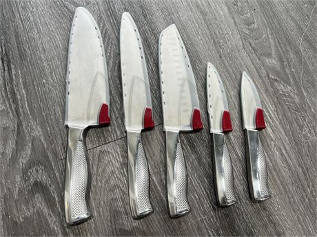 5 SABATIER GERMAN STEEL KNIVES