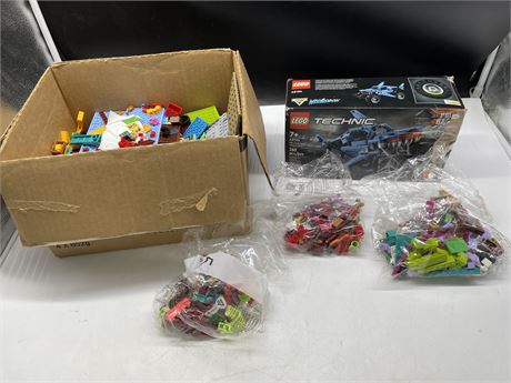 BOX OF LEGO & OPEN BOX