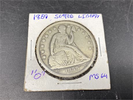 1859 USA SILVER DOLLAR