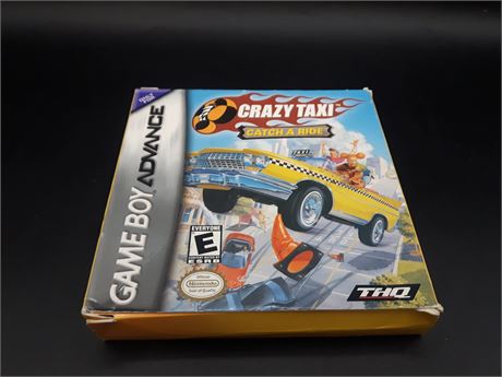 CRAZY TAXI: CATCH A RIDE - WITH BOX / POSTER - GBA