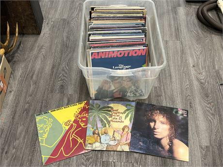 TOTE OF RECORDS - MOST IN EXCELLENT CONDITION