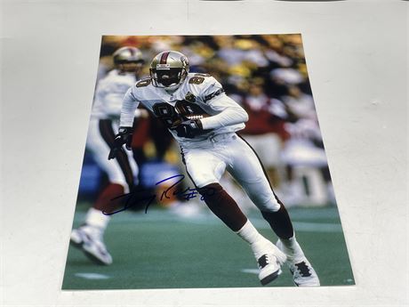 JERRY RICE SIGNED PICTURE 11”x14”