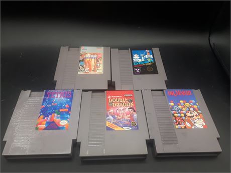 COLLECTION OF FIVE NINTENDO GAMES