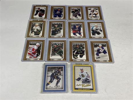 14 UD BEEHIVE NHL ROOKIE CARDS