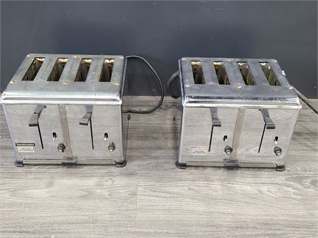 2 STAINLESS COMMERCIAL TOASTER