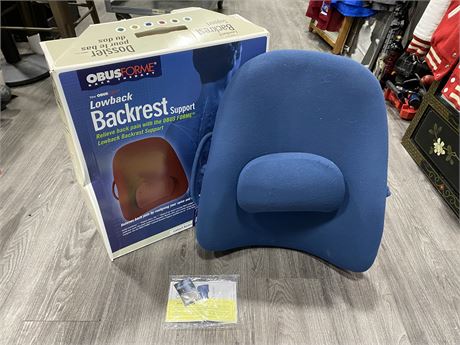 OBUS FORME LOWERBACK BACKREST SUPPORT - OLD NEW STOCK IN BOX