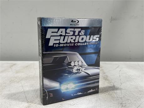 SEALED FAST N FURIOUS 10 MOVIE BLU-RAY COLLECTION