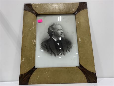FREDERICK J.BUGG W/ ORIGINAL B.A LEATHER/COPPER FRAME OVER 200YRS OLD