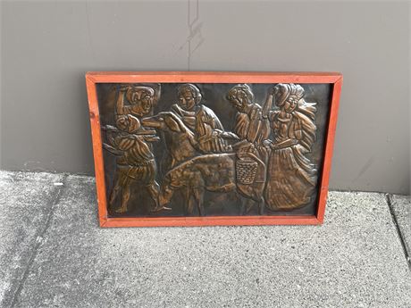 FRAMED COPPER PICTURE (17x25”)