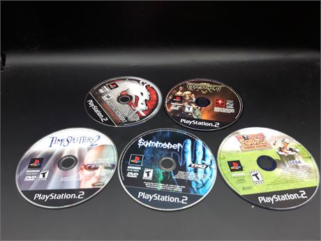 COLLECTION OF PS2 GAMES - DISC ONLY - VERY GOOD CONDITION