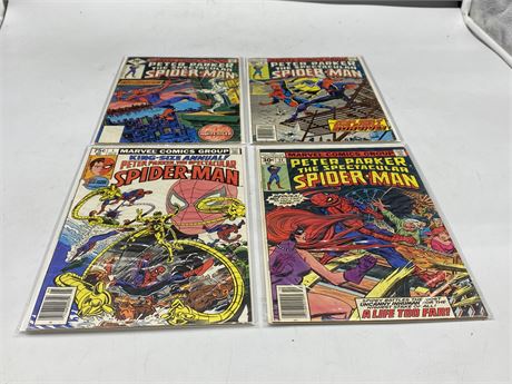 4 PETER PARKER THE SPECTACULAR SPIDER-MAN COMICS