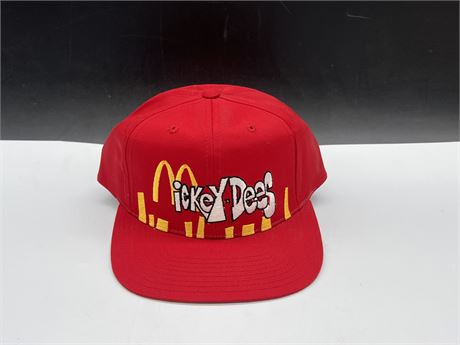 NEW OLD STOCK MICKEY DEES MCDONALDS SNAP BACK HAT