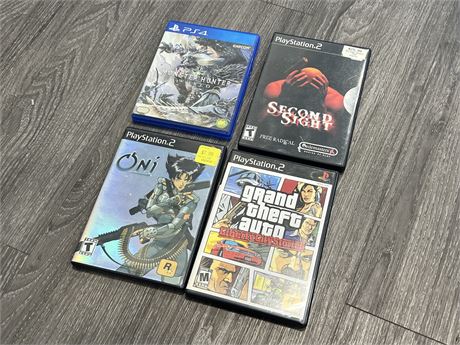 (3) PS2 GAMES & JAPANESE PS4 GAME