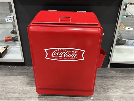 EARLY REPRODUCTION COCA COLA COOLER (3ft tall)